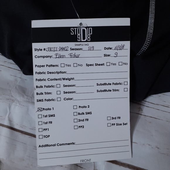 Eileen Fisher graphite relaxed fit tee shirt dress w/ constrast stitching - Picture 10 of 10